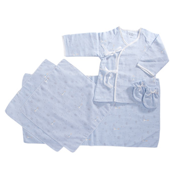 比得兔印花紗布衣組合藍(lán)色