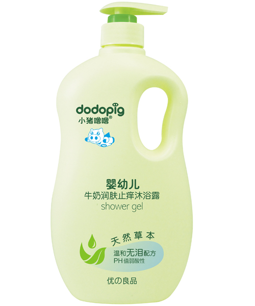 小豬嚕嚕嬰幼兒牛奶潤膚止癢沐浴露800ml