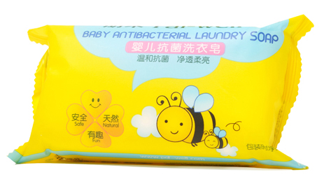 朋禾天然茶樹(shù)精華嬰兒抗菌洗衣皂