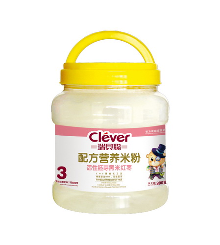 瑞貝聰活性胚芽黑米紅棗營養(yǎng)米粉3段