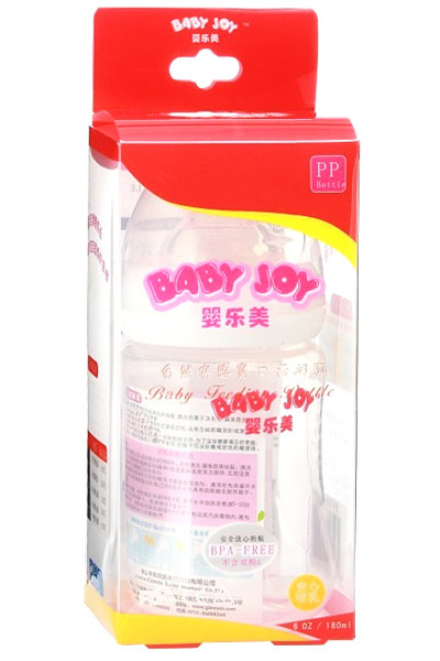 嬰樂美180ml自然實感寬口徑PP奶瓶