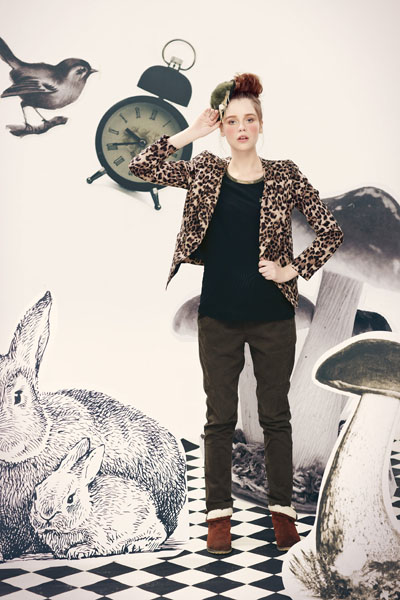 38周豹紋短款小西裝