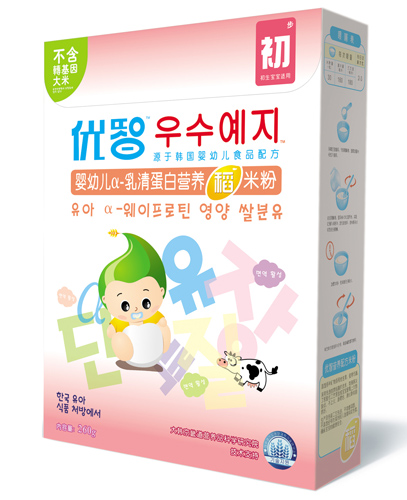 優(yōu)智嬰幼兒α-乳清蛋白稻米粉盒裝