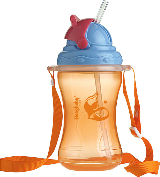 好氏嬰童橙色實(shí)用訓(xùn)練杯