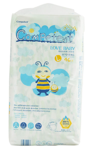 潘彼得超柔倍吸系列紙尿褲L碼