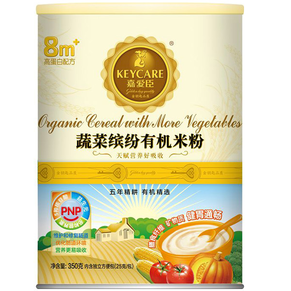 嘉愛(ài)臣蔬菜繽紛有機(jī)米粉