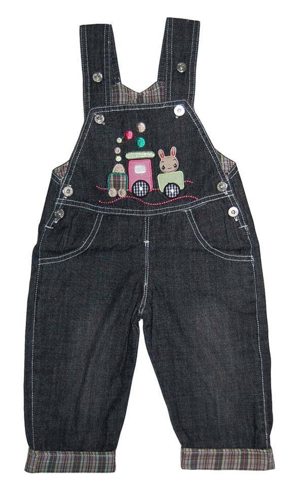 嬰比迪牛仔萌萌兔背帶褲