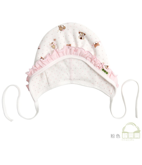 棉果果秋冬純棉針織護耳帽