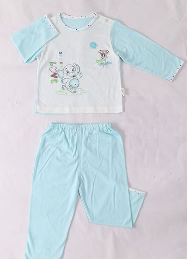 摩可拿藍(lán)色寶寶新款內(nèi)衣套裝