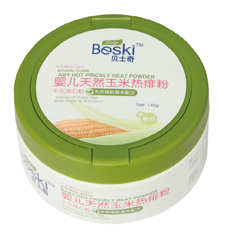 貝士奇嬰兒天然玉米熱痱粉