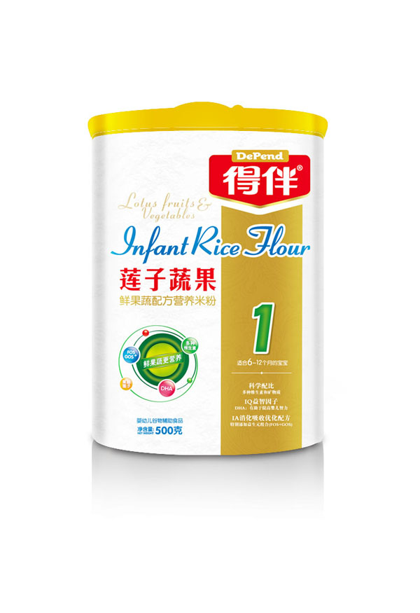 得伴蓮子蔬果鮮果蔬配方營養(yǎng)米粉1段