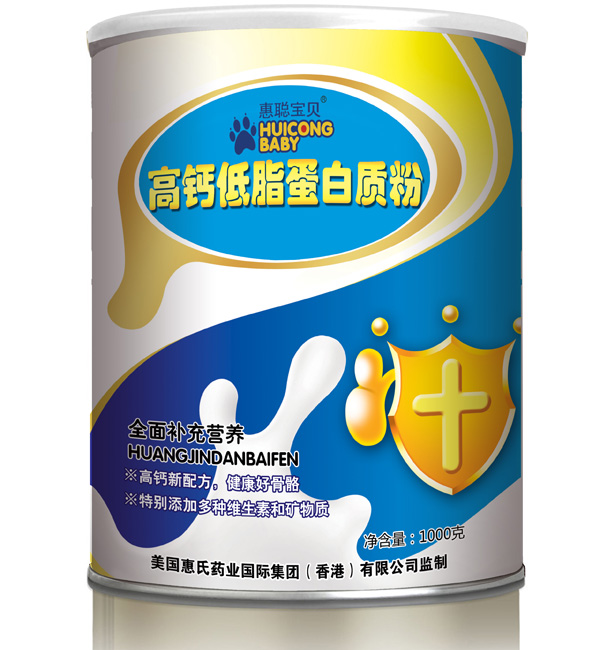 惠聰寶貝高鈣低脂蛋白質(zhì)粉1000克