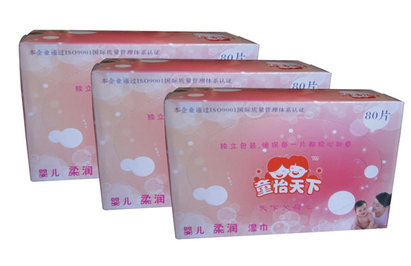 童怡天下嬰兒柔潤濕巾80片抽