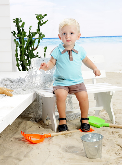 丑丑時(shí)尚童裝淺青色