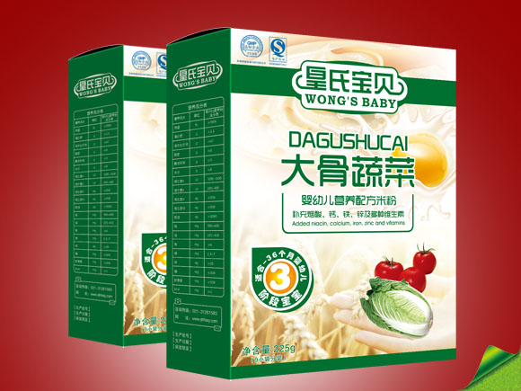 皇氏寶貝盒裝大骨蔬菜營養(yǎng)米粉3段