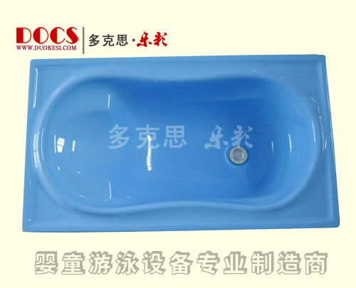 多克思樂彩單層嬰兒洗澡盆(平底)藍(lán)色