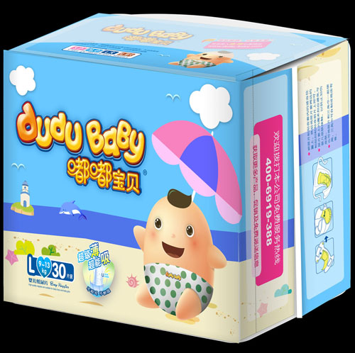 嘟嘟寶貝超級薄超能吸紙尿片L