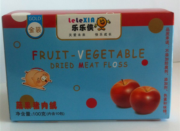 樂樂俠金裝蔬果豬肉絨