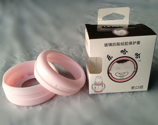 樂(lè)哈哈玻璃奶瓶硅膠保護(hù)套
