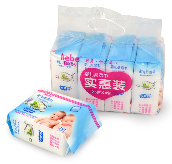 利貝嬰兒柔濕巾25片X4包