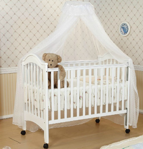 愛斯博兒實(shí)木歐式嬰兒床