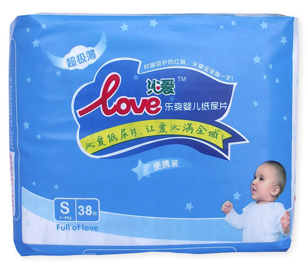 沁愛(ài)樂(lè)爽嬰兒紙尿片S38片