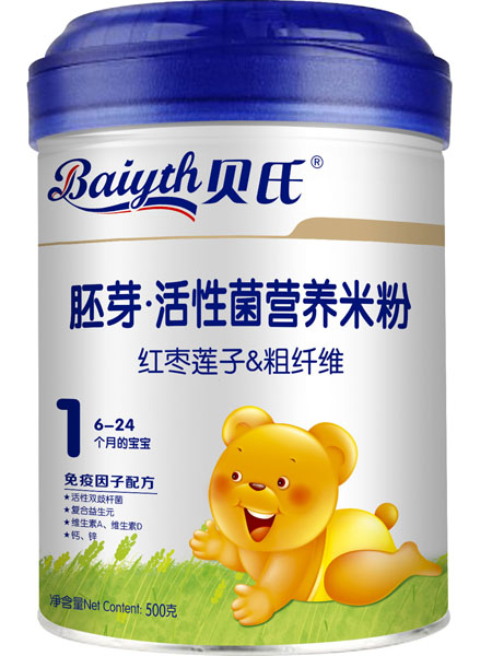 貝氏紅棗蓮子&粗纖維胚芽活性菌米粉500克