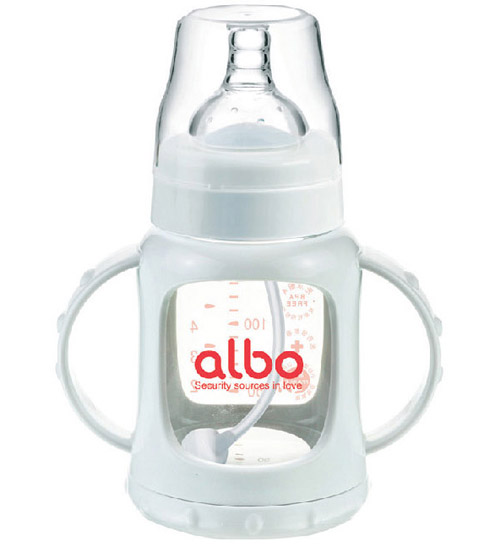 愛樂寶防爆自動(dòng)玻璃奶瓶150m白色