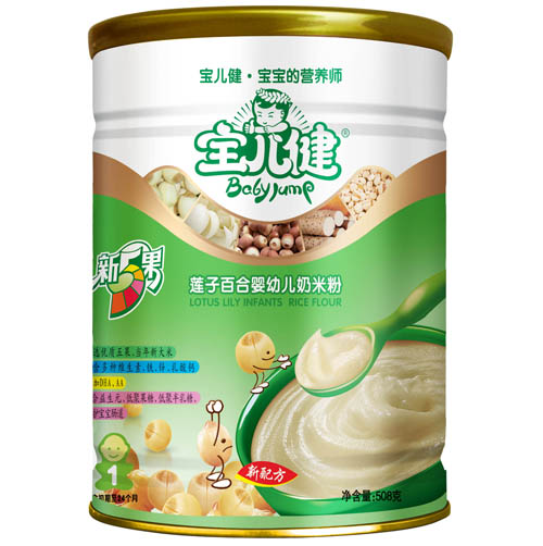 寶兒健新五果蓮子百合嬰幼兒奶米粉1段