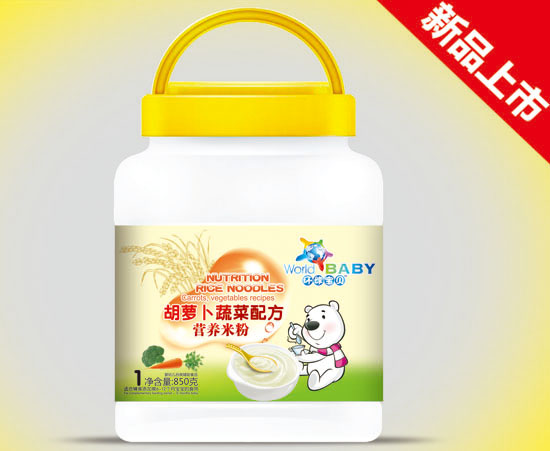 環(huán)球?qū)氊惡}卜蔬菜配方營養(yǎng)米粉850克1