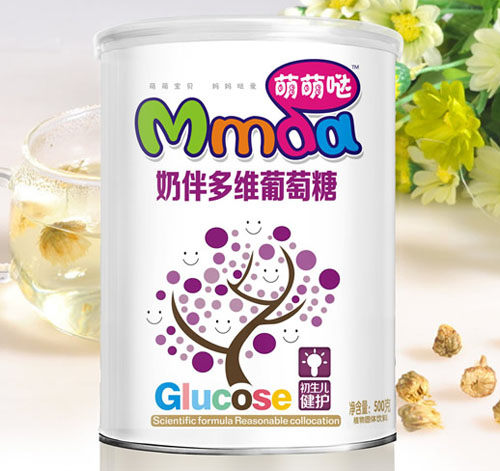 萌萌噠500克紙聽(tīng)奶伴多維葡萄糖