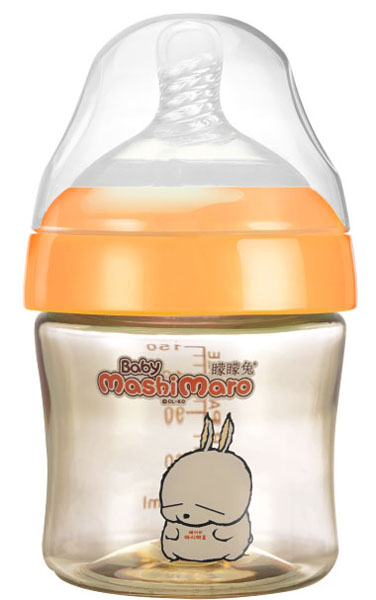 矇矇兔橙色PPSU自動寬口奶瓶150ml
