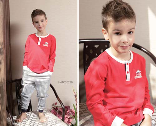 快樂(lè)城堡時(shí)尚紅色內(nèi)衣男童