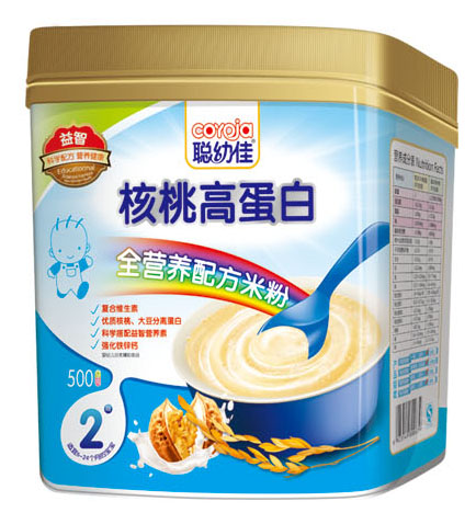 聰幼佳核桃高蛋白全營養(yǎng)配方米粉