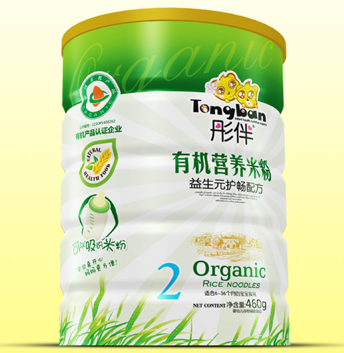 彤伴益生元護暢有機米粉鐵聽裝2段