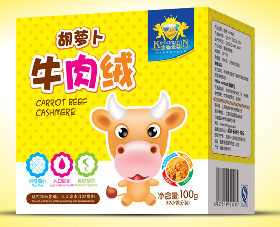 金盾愛(ài)嬰胡蘿卜牛肉絨盒裝