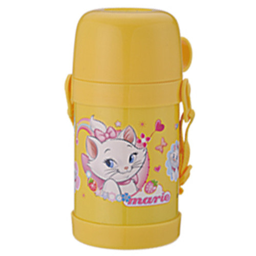 天使貝貝可愛貓兒童水壺黃色