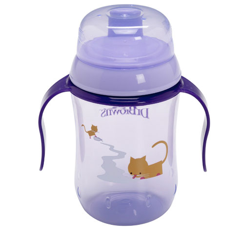 布朗博士9安士硬吸嘴學(xué)飲杯紫色