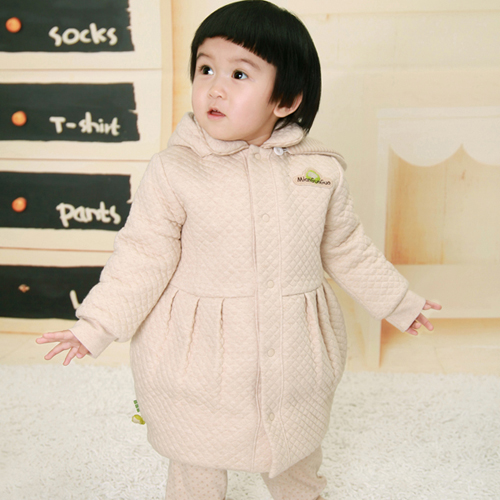 棉果果長款外套女童