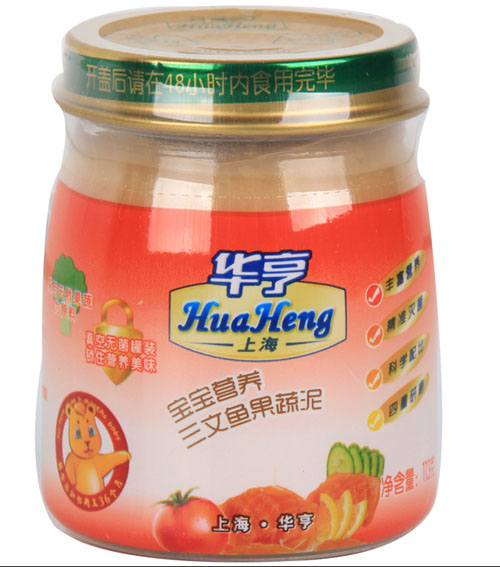 華亨寶寶營(yíng)養(yǎng)三文魚果蔬泥