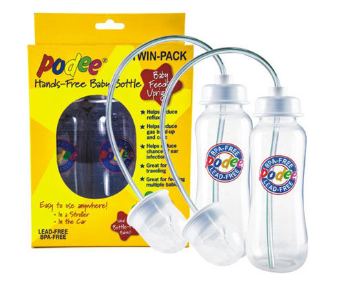 PODEE美進(jìn)口免持奶瓶標(biāo)口PP奶瓶(2只裝)
