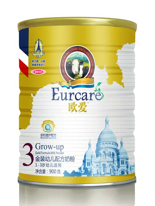 歐愛(ài)原裝進(jìn)口金裝幼兒配方奶粉3段