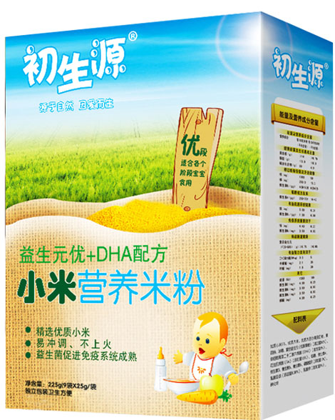 初生源益生元優(yōu)+DHA小米營養(yǎng)米粉
