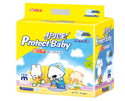 護兒寶超級薄嬰兒紙尿褲M碼12片