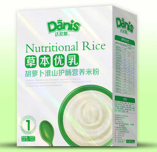 達(dá)尼斯草本優(yōu)乳胡蘿卜淮山護(hù)腸米粉盒裝1段