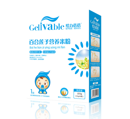 給力蓓蓓百合蓮子?jì)雰籂I(yíng)養(yǎng)米粉