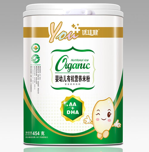 優(yōu)佳健AA+DHA嬰幼兒有機(jī)營養(yǎng)米粉