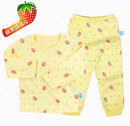 貝茜蒂黃色草莓純棉內(nèi)衣套裝