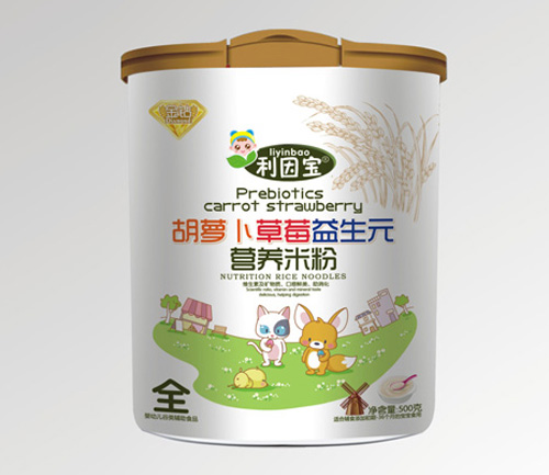 利因?qū)毢}卜草莓益生元營養(yǎng)米粉
