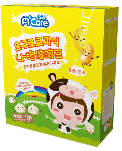 米卡兒凍干香蕉芒果酸奶小溶豆